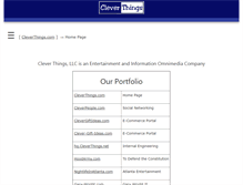 Tablet Screenshot of clevergiftideas.com
